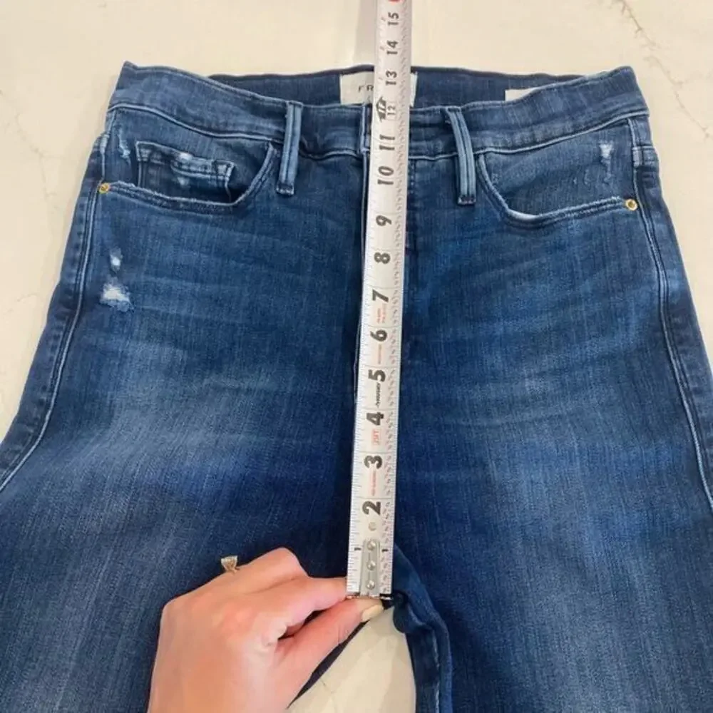FRAME Le Sylvie Crop Jeans in‎ Edgewater Chew Size 29